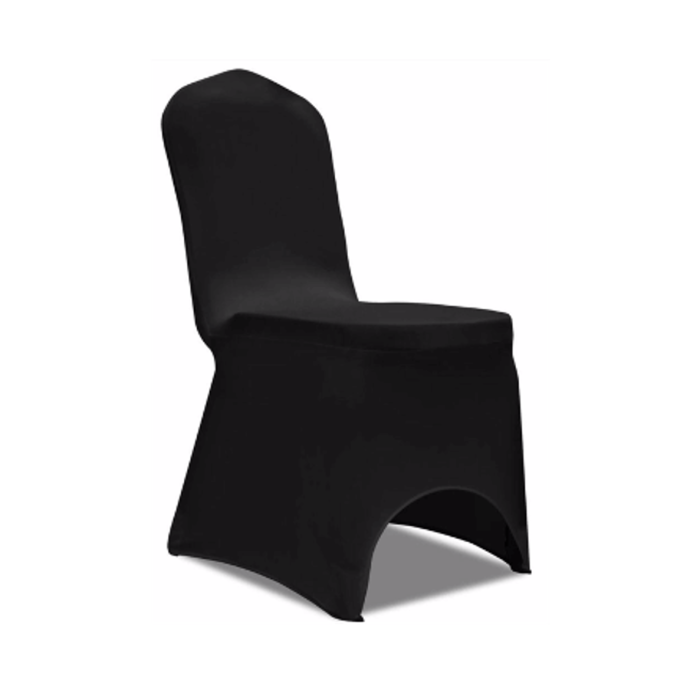 Elastīgs krēsla pārvalks Restly Melns 46x56x86