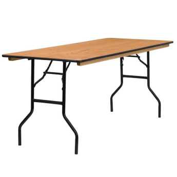 Taisnstūra koka galds 183x92