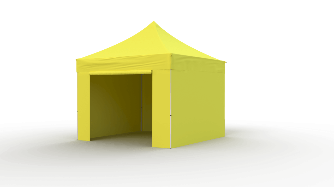 Tirdzniecības telts 3x3 Dzeltena Zeltpro PREMIUM +