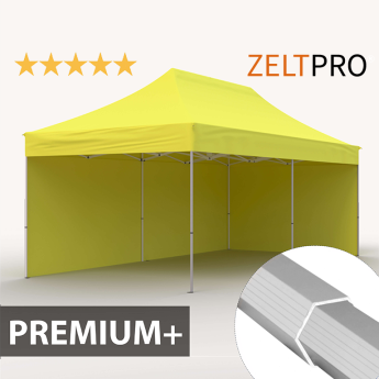 Tirdzniecības telts 4x8 Dzeltena Zeltpro PREMIUM +