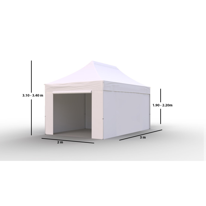 Tirdzniecības telts 3x2 Balta Zeltpro PROFRAME