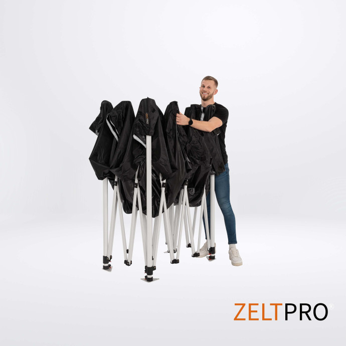 Tirdzniecības telts 3x2 Melna Zeltpro PROFRAME