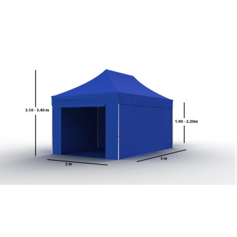Tirdzniecības telts 3x2 Zila Zeltpro PROFRAME