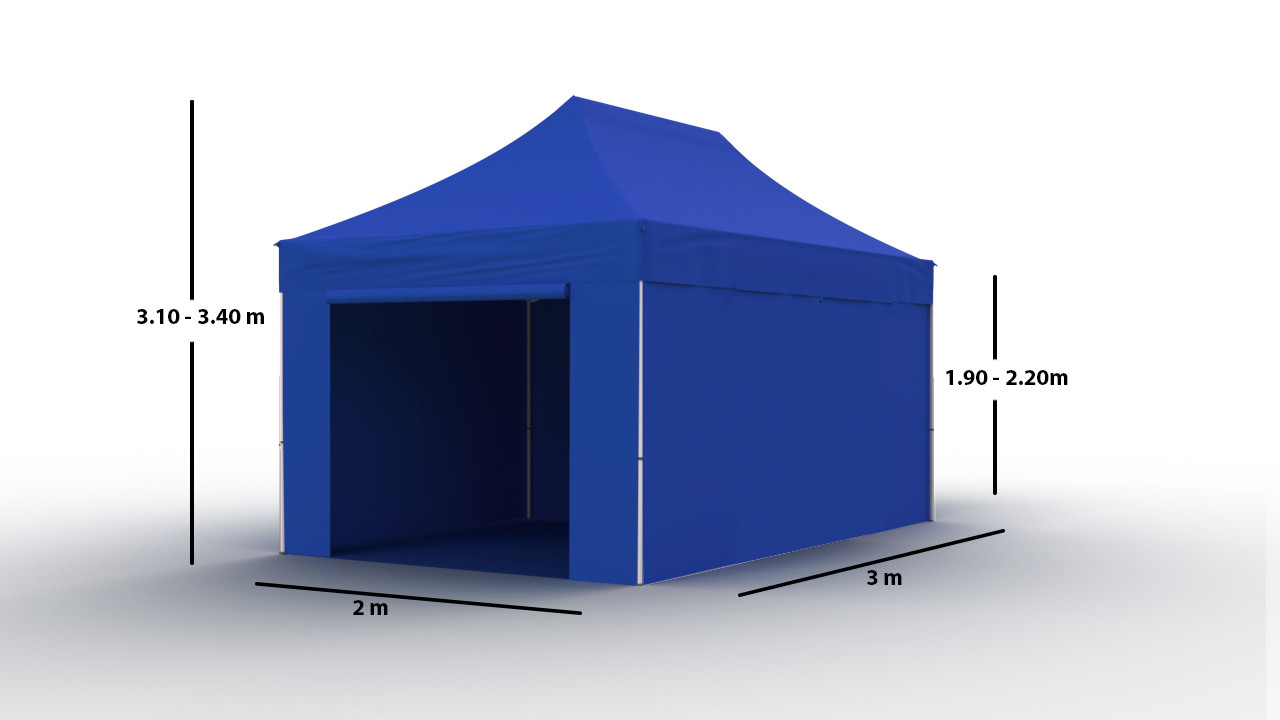 Tirdzniecības telts 3x2 Zila Zeltpro PROFRAME