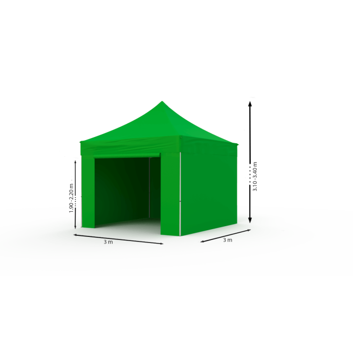 Tirdzniecības telts 3x3 Zaļa Zeltpro PROFRAME