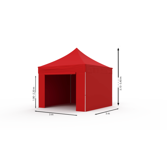 Tirdzniecības telts 3x3 Sarkana Zeltpro PROFRAME