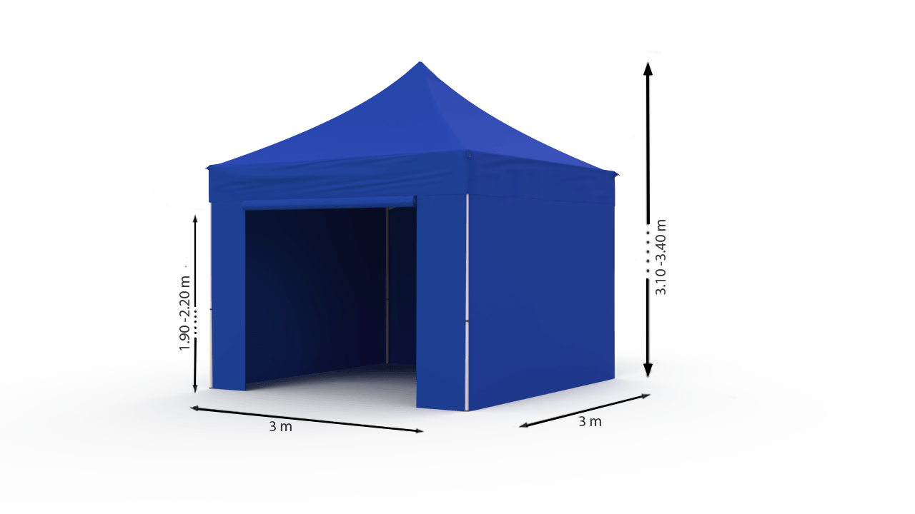 Tirdzniecības telts 3x3 Zila Zeltpro PROFRAME