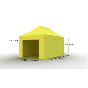 Tirdzniecības telts 3x4,5 Dzeltena Zeltpro PROFRAME