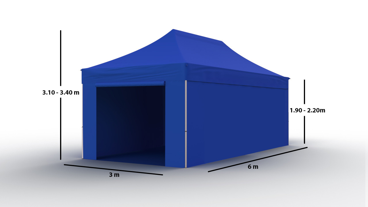 Tirdzniecības telts 3x6 Zila Zeltpro PROFRAME