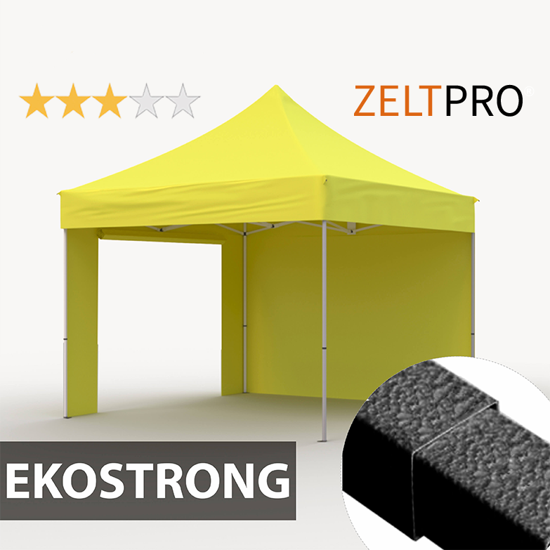 Tirdzniecības telts 3x3 Dzeltena Zeltpro EKOSTRONG