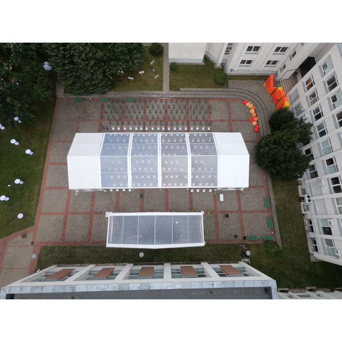 Moduļu paviljons Caurspīdīgs (200 m2)