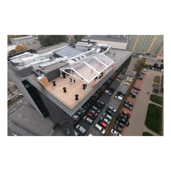 Moduļu paviljons Caurspīdīgs (200 m2)
