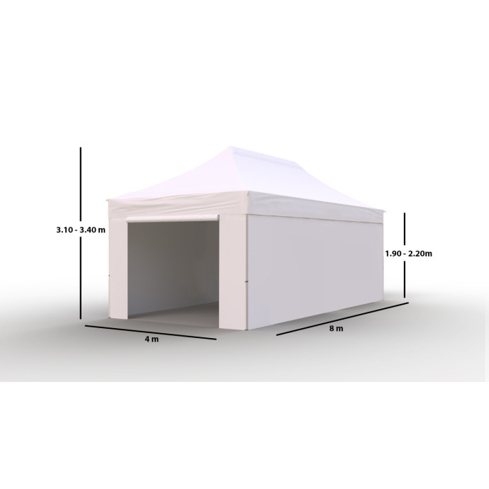 Tirdzniecības telts 4x8 Balta Zeltpro TITAN