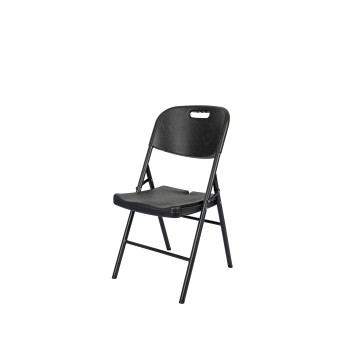 Saliekamo mēbeļu komplekts: Galds 150 balts, 6 krēsli Premium melni