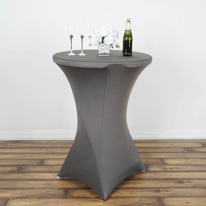 Elastīgs galdauts bāra galdam Restly Pelēks 110x80