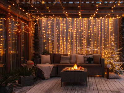 Āra terases ziemā: kā padarīt tās ērtas